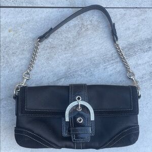 Coach black Swarovski Crystal SoHo shoulder Bag